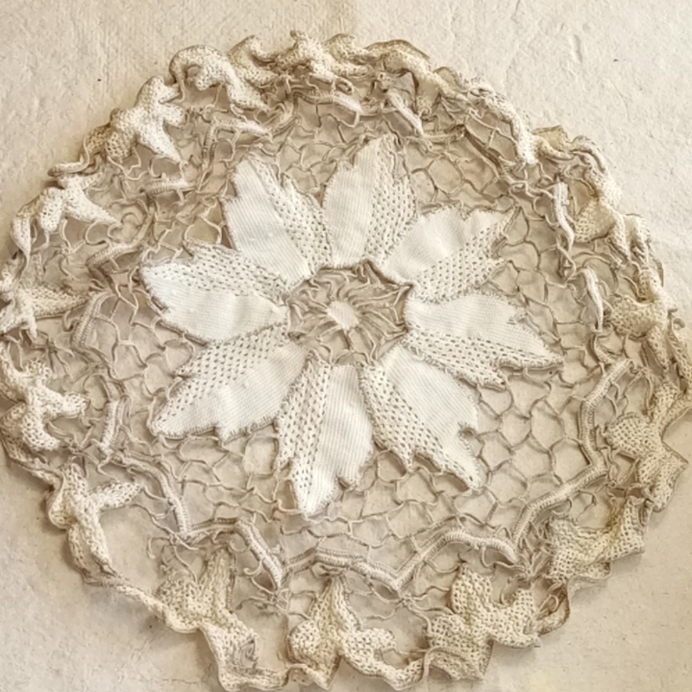2 Italy vintage coffee cups for Expresso w/vintage doily - Picture 4 of 5